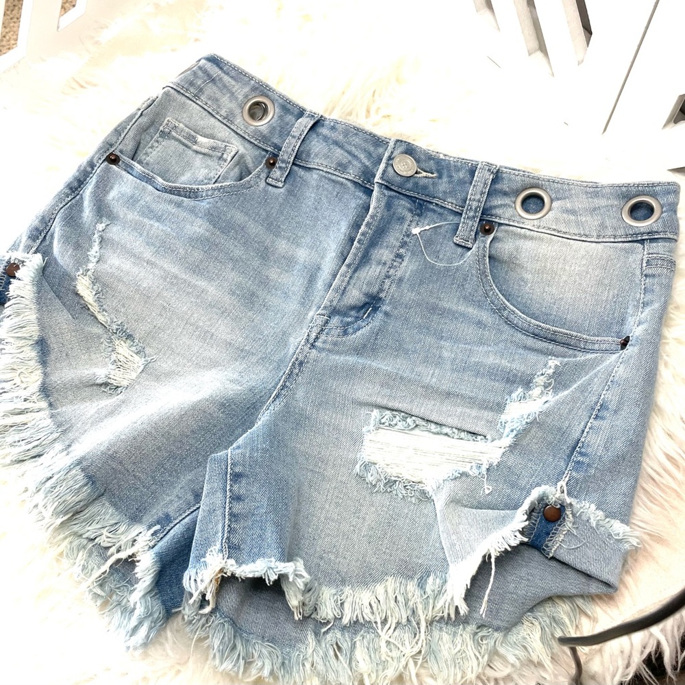 Women High Waisted Denim Shorts